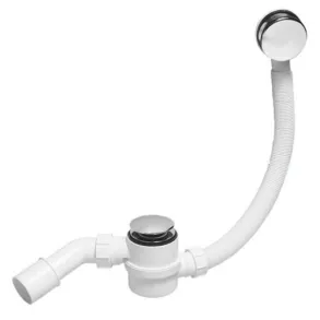 Слив-перелив для ванны McAlpine MRB11, клик-клак, раздвижной, L380-700 мм, хром