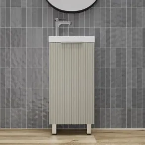 Тумба под раковину Style Line Соло ЛС-00002430, 40 см, цвет санд серая галька