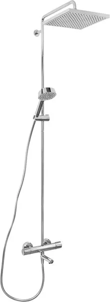 Душевая система Jacob Delafon Atom E26238-CP, термостатическая, с изливом, хром