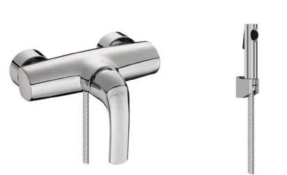 Гигиенический душ Jacob Delafon Cuff E71253RU-CP, со смесителем, хром