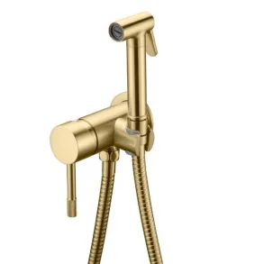 Гигиенический душ Boheme Uno 467-MG, со смесителем, золото матовое