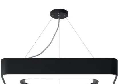 Подвесной светодиодный cветильник Geometria ЭРА Quadro SPO-161-B-40K-060 60Вт 4000К черный Б0050583