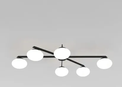 Потолочная люстра Eurosvet Opaline 70220/6 черный