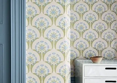 Обои Little Greene National Trust Papers 0245HEBLUEP