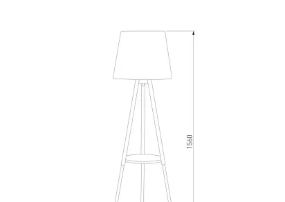 Торшер TK Lighting 698 Vaio White