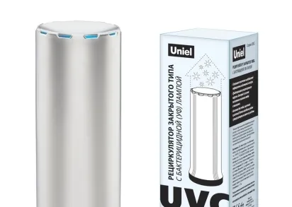 Ультрафиолетовый бактерицидный рециркулятор Uniel UDG-T30A UVCB White/Black UL-00007697