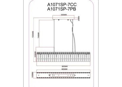 Подвесной светильник Arte Lamp Mayotte A1071SP-7CC
