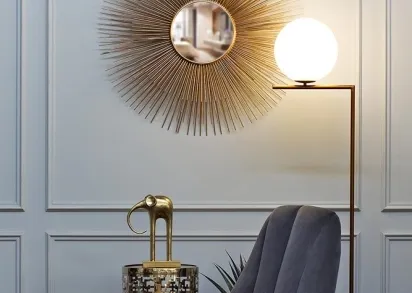 Торшер Garda Decor Шар K2GF-825BR