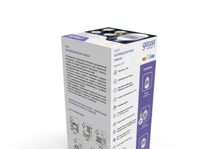 Лампа светодиодная антимоскитная Gauss E27 6W 3500K белая GMQ01