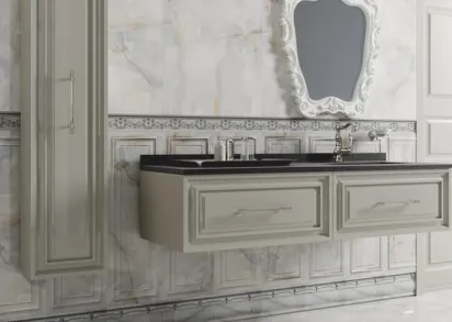 Плитка NC Royal Cornice Saturato Gold Rettificato 30x90