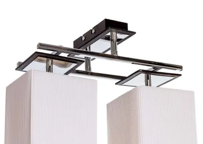 Потолочный светильник ЭкономСвет 2700/2A BK+CR WT