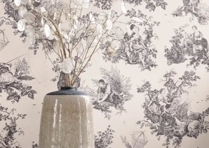 Обои Casadeco Les Belles Toiles de Jouy 87919103