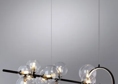 Подвесная светодиодная люстра Arte Lamp Saturn A7790SP-50BK