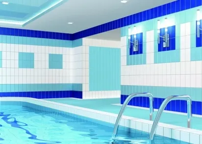 Плитка Атланта голубой матовая 125х250