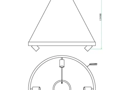 Подвесная светодиодная люстра MyFar James MR2200-1PL
