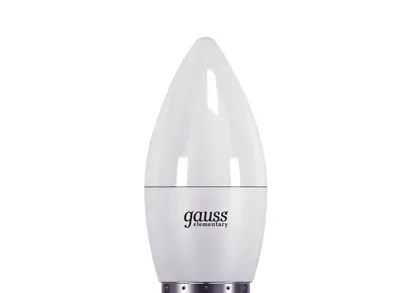 Лампа светодиодная Gauss E27 6W 4100K матовая 33226