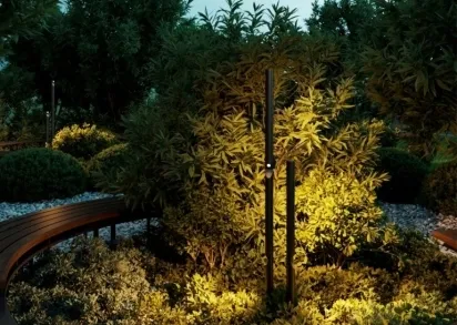 Уличный светодиодный светильник Odeon Light Nature Bamboo 7021/9FL