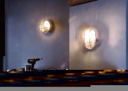 Уличный настенный светильник Deko-Light Syrma Round Grey 401016