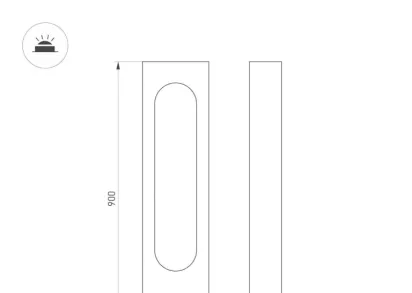 Уличный светодиодный светильник Arlight LGD-Muse-Boll-H900-12W Warm3000 037523