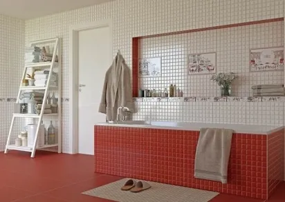 Плитка Гардения красная 40x40