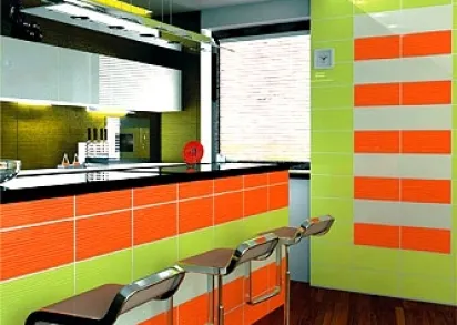 Плитка Декор Монро салатный 250x400