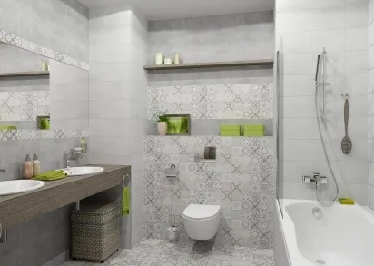 Плитка Sonata рельефная серая (C-SOS092D) 20x60