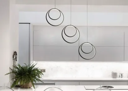 Подвесной светодиодный светильник Eurosvet Flow 90308/3 черный