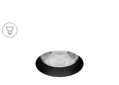 Встраиваемый светильник 6063 POINT HIDE (RAL9005 — GU10) 0830501