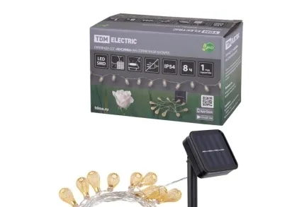 Гирлянда на солнечных батареях TDM Electric Бусины ССГ SQ0330-0117