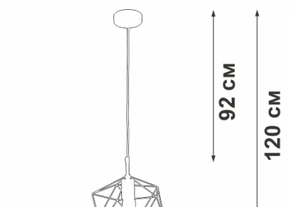 Подвесной светильник Vitaluce V3937-1/1S