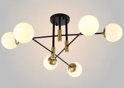 Потолочная люстра Crystal Lux Fidel PL6 Black