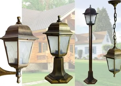 Уличный настенный светильник Uniel UUL-A01S 60W/E27 IP44 Bronze UL-00009479