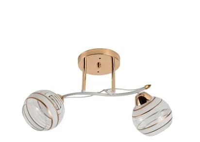 Потолочный светильник ЭкономСвет 12264/2FGD+WT WT+CL+GD