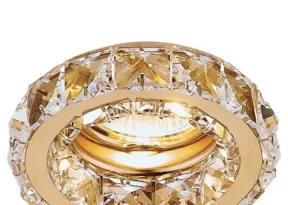 Встраиваемый светильник Ambrella light Crystal K112 CL/G