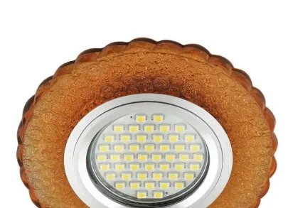 Встраиваемый светильник Fametto Luciole DLS-L140 Gu5.3 Glassy/Gold