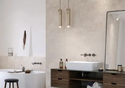 Плитка O-HOA-WID012-54 Honey Stone Бежевый Волна 29x89