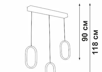 Подвесной светильник Vitaluce V3049-0/3S