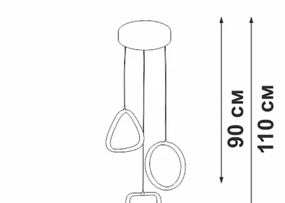 Подвесной светильник Vitaluce V30470-0/3S