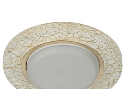 Встраиваемый светильник ЭРА GX53 DK80 WH/GD Б0019576
