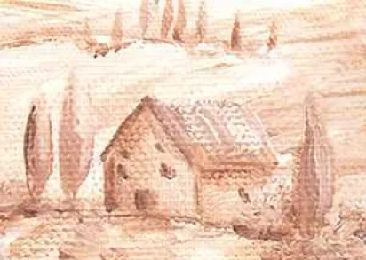 Плитка 25.8(225) Декор Oliva 5 из 1 плитки 10x10