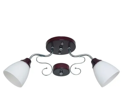 Потолочный светильник ЭкономСвет 50640/2CR+BR WT