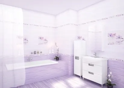 Плитка MCG321D Miracle светло-сиреневая 20x44